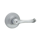 Dorian Satin Chrome Privacy Bed/Bath Door Lever