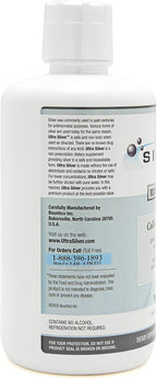 Ultra Silver® Colloidal Silver | 10,000 PPM, 32 Oz (946mL) | Mineral Supplement | True Colloidal Silver - 4 oz Dropper Bottle (Empty) Included for Dispensing!