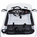 BENZ GT Electric Car LZ-920 Dual Drive Ride On Car With 2 Battery, Remote Control, 2.4G Radio Parental Control Opening Doors, Gift for Kids Boys Girls-White