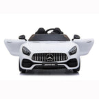 BENZ GT Electric Car LZ-920 Dual Drive Ride On Car With 2 Battery, Remote Control, 2.4G Radio Parental Control Opening Doors, Gift for Kids Boys Girls-White