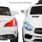 BENZ GT Electric Car LZ-920 Dual Drive Ride On Car With 2 Battery, Remote Control, 2.4G Radio Parental Control Opening Doors, Gift for Kids Boys Girls-White
