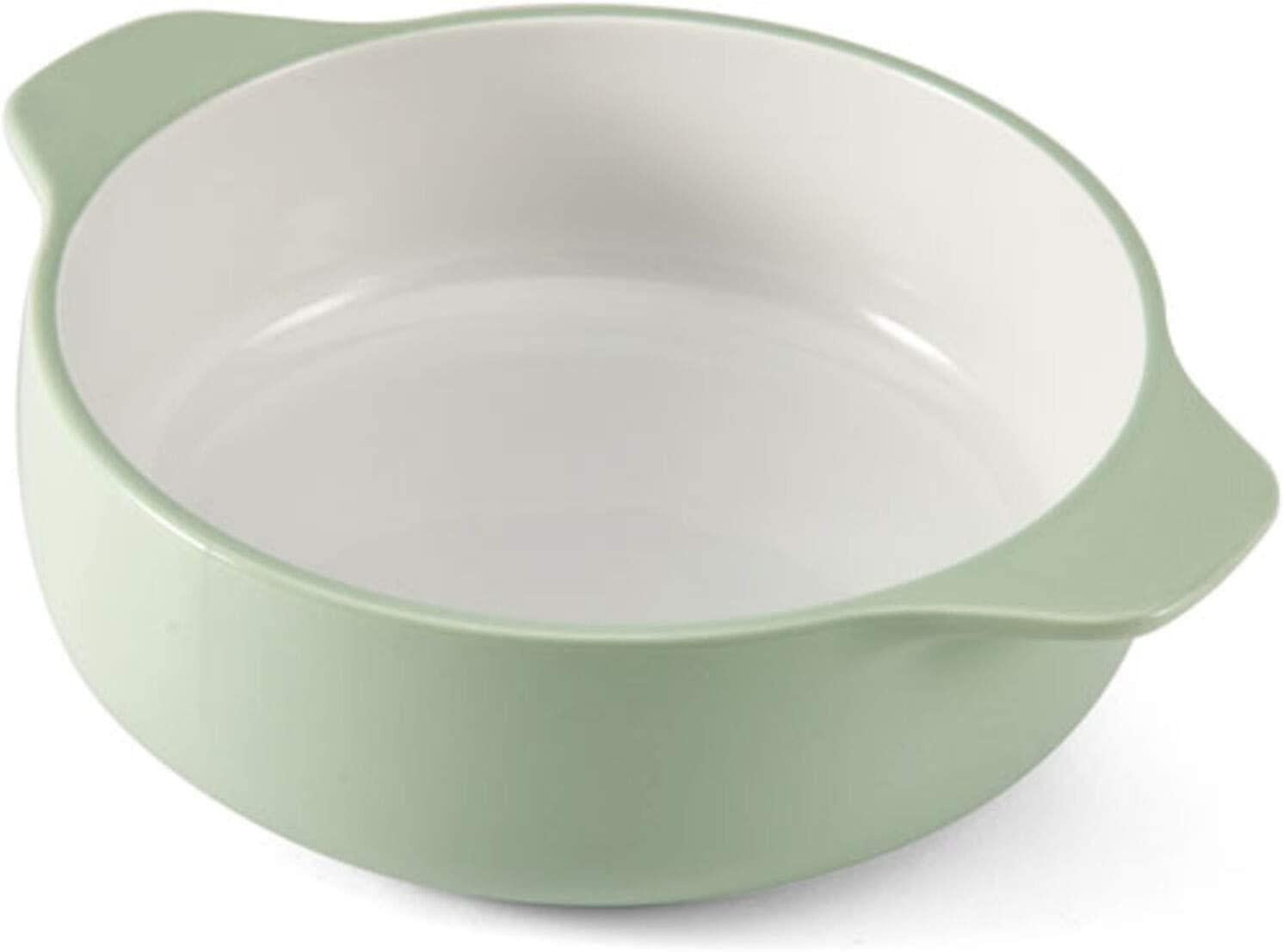 KitchenAid Vitrified Stoneware Round Casserole Baker, 2-Quart, Pistachio