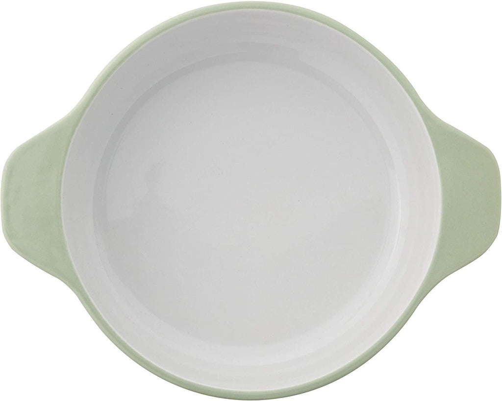 KitchenAid Vitrified Stoneware Round Casserole Baker, 2-Quart, Pistachio
