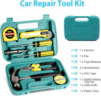 Car Emergency Roadside Tool kit,Road Side Safety Assistance Kit for Women Men Adult,Auto Truck Vehicle Emergency Bag with Shovel Jumper Cable First Aid Kit Blanket Front Rear Cover Alignment Tool