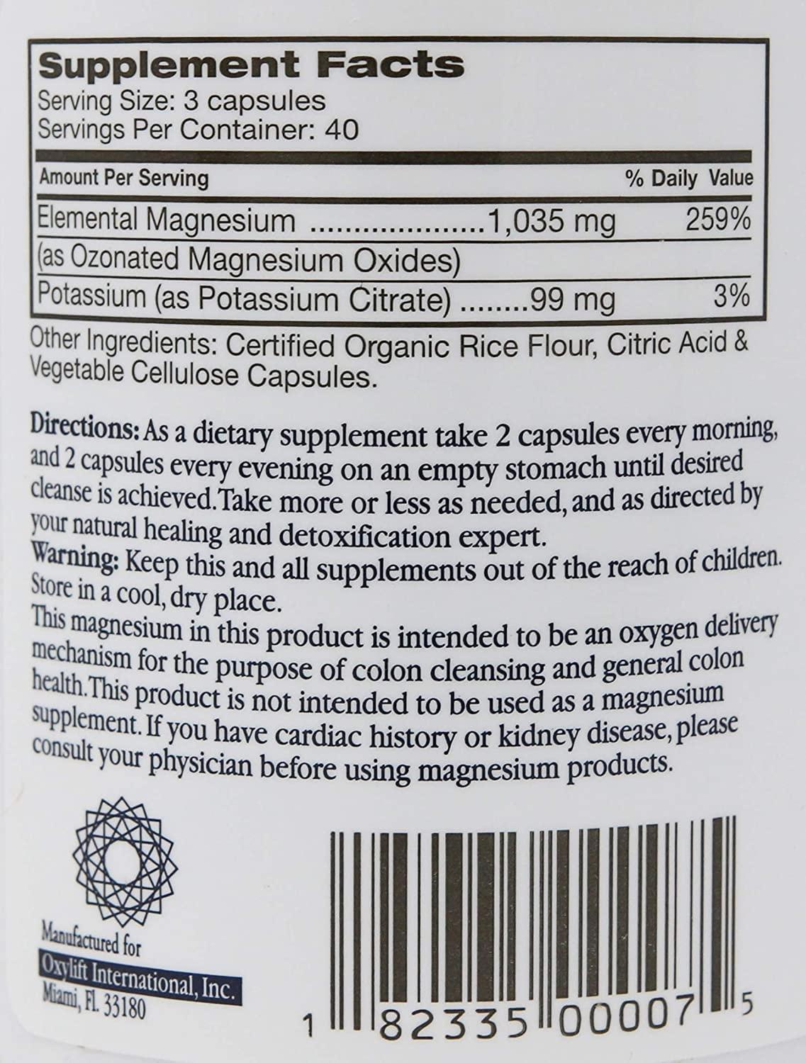 SUPEROxyFlush® Unleashed! Absolute TOP Best Colon Cleanser! 120 Caps (Four Pack)