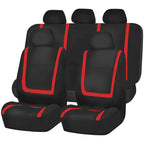 Car Seat Covers Full Set, Polyester Gray Purple Black Blue Red Purple Car Seat Cushion Universal Car Seat Protector Car Decoration Airbag Safe