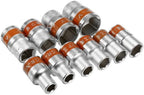 Peixiang Sturdy 12pcs 1/2inch 8-24mm CR-V Metric Ratchet Wrench Socket Repair Tool Kit Universal Hand Tools Safety