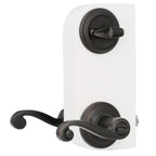 Lido Venetian Bronze Exterior Entry Door Lever and Single Cylinder Deadbolt Combo Pack Featuring SmartKey Security