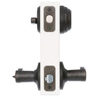 Lido Venetian Bronze Exterior Entry Door Lever and Single Cylinder Deadbolt Combo Pack Featuring SmartKey Security