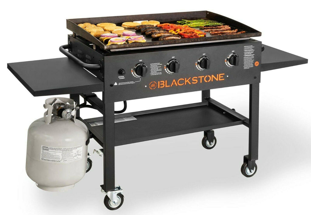 4-Burner 36" Griddle CooStation with Side Shelves