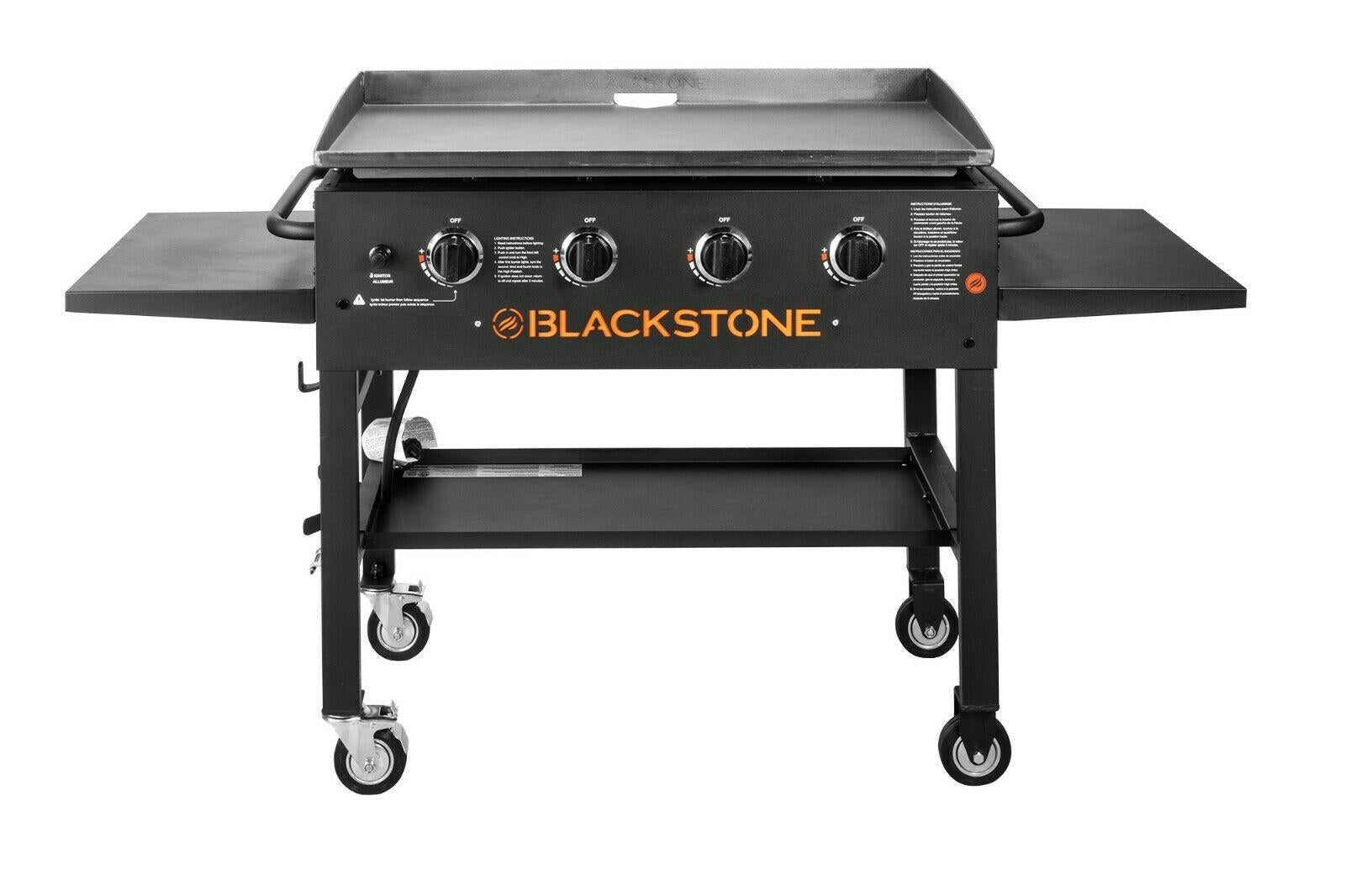4-Burner 36" Griddle CooStation with Side Shelves