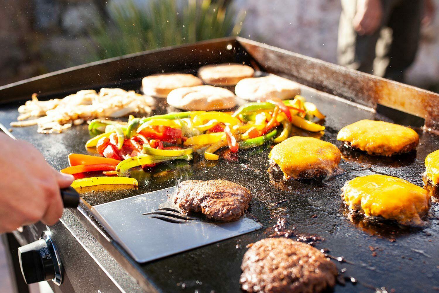 4-Burner 36" Griddle CooStation with Side Shelves
