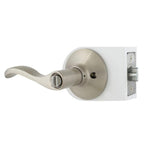 Naples Satin Nickel Keyed Entry Door Lever