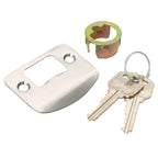 Naples Satin Nickel Keyed Entry Door Lever