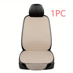 Car Seat Cover Front Set Choose Flax Car Seat Protector Cushion Linen Fabric Car Accessories Universal Size Car Seat Cushion