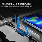 ELENAT for Tesla USB Hub,Fast Charge with Cable Adapter for Tesla Model 3 Model Y Accessories 2023 2023 2023 Docking Station of Center Console for Tesla Interior