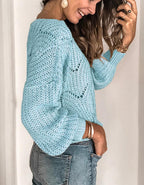 Fashion casual solid color sweater TN48