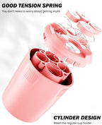 JOYTUTUS Coin Holder for Car, High Capacity Coin Holder, Universal Car Coin Holder for Cup Holder, Change Holder Compatible with Most Car Trucks Accessories, Sort Penny, Quarter, Dime, Nickels (Pink)