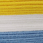 Amazon Basics Microfiber Cleaning Cloth, Non-Abrasive, Reusable and Washable, Pack of 24, Blue/White/Yellow, 16" x 12"