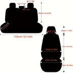 5 Car Seat Cover Set Full PackaCar Seat Cushion PU Leather Car Seat Cover Universal Car Seat Cover Full Set Compatible With Five-seat Models