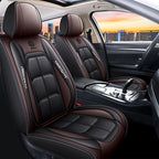 1pc Universal Car Seat Covers PU Leather Seat Covers Cushion Car Seat Protector Mat For Sedan SUV Car Accessories (Only 1 Front Seat Cover)