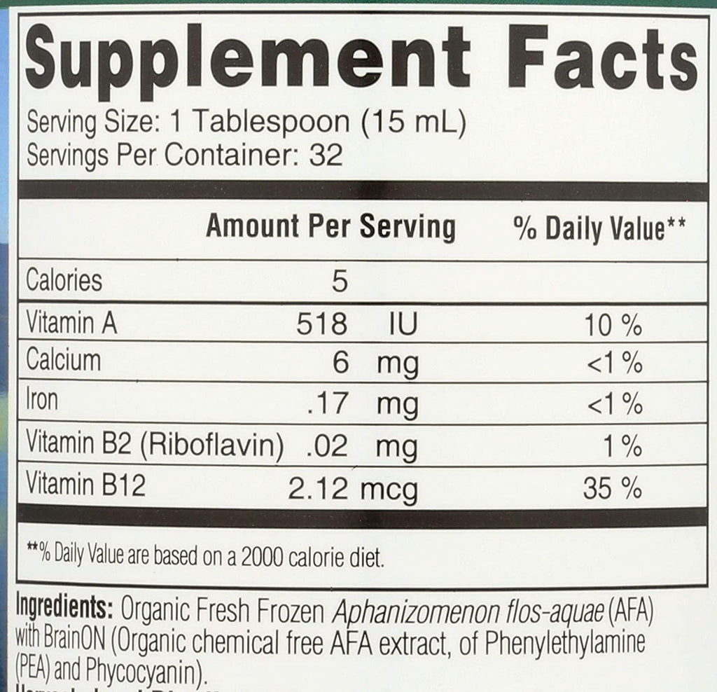 E3Live BrainOn Dietary Supplement, Unflavored, 16 Ounce