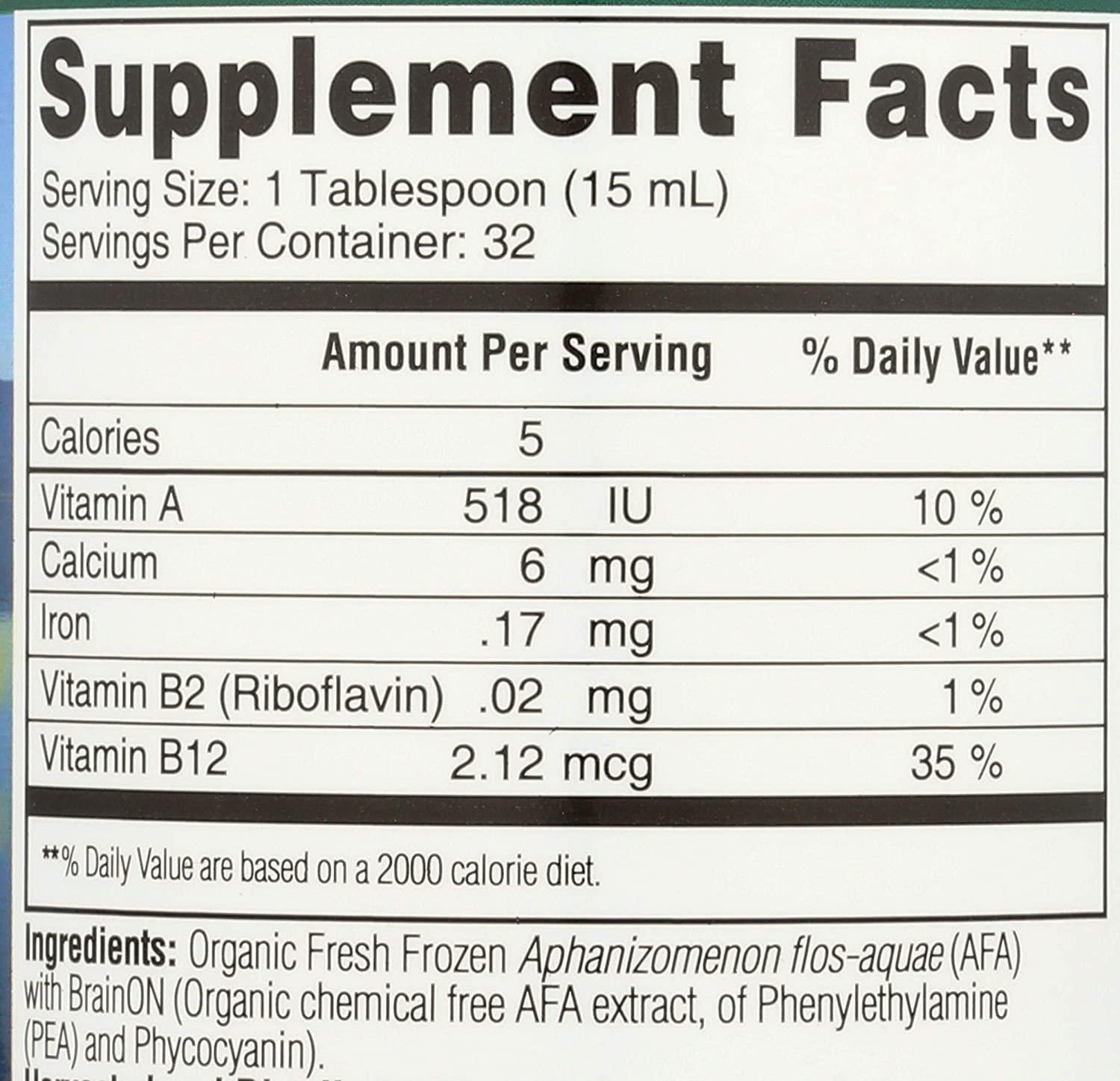 E3Live BrainOn Dietary Supplement, Unflavored, 16 Ounce