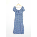 square collar midi dress