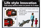 2023 Moderno Rover 12V Battery Powered Wheels Ride on Toy Car w/ Music, LED Lights, Openable Doors