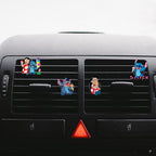 ZOSTLAND Cute Cartoon Car Air Vent Clip Decoration,Car Air Fresheners, Funny Car Vent Clip,Personalized Automotive Interior Decoration Accessories,Car Decor Gift for women,men (4pcs Stitch Ice Cream)
