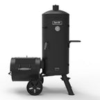 DynaGlo Signature Vertical Offset Charcoal Smoker Grill Heavy Duty Outdoor Black
