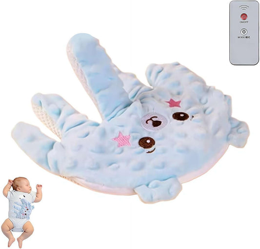 Baby Soothers Toys,Smart Baby Soother with Realistic Patting & Warmth,Cute Animal Plush Stuffed Doll Toy for Girls Boys,Plush Figure Soothing Toys for Home and Travel