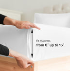 King 6 Piece Sheet Set - Breathable &amp; Cooling Bed Sheets - Hotel Luxury Bed Sheets for Women, Men, Kids &amp; Teens - Comfy Bedding w/ Deep Pockets &amp; Easy Fit - Soft &amp; Wrinkle - King White Sheets
