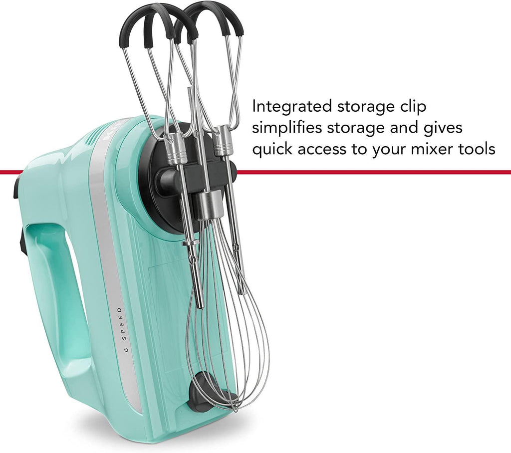 KitchenAid 6 Speed Hand Mixer with Flex Edge Beaters - KHM6118