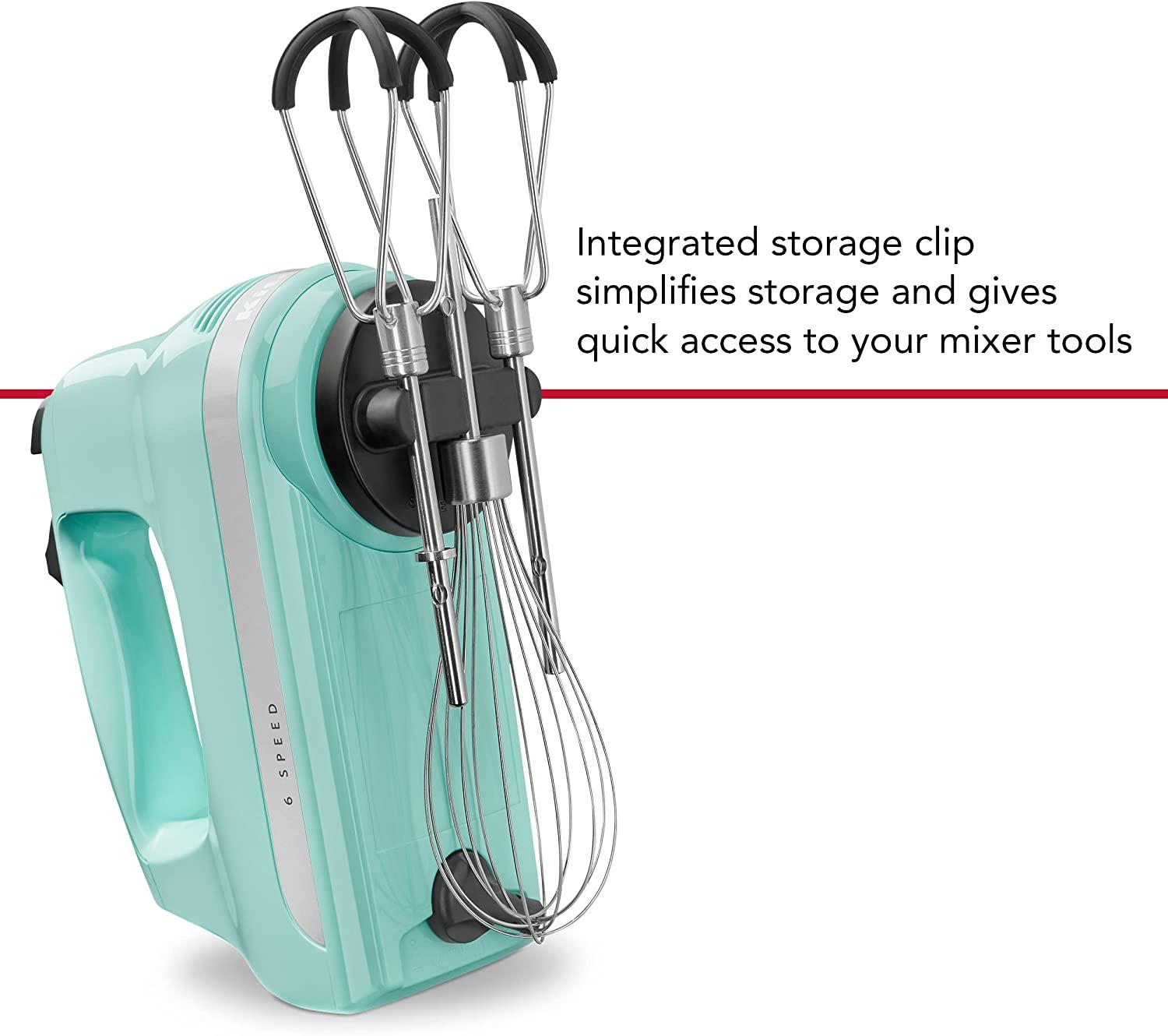 KitchenAid 6 Speed Hand Mixer with Flex Edge Beaters - KHM6118