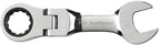 GEARWRENCH 10 Pc. 12 Pt. Stubby Flex Head Ratcheting Combination Wrench Set, Metric - 9550
