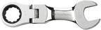 GEARWRENCH 10 Pc. 12 Pt. Stubby Flex Head Ratcheting Combination Wrench Set, Metric - 9550