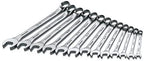 SK Professional Tools 86123 13-Piece 6-Point Metric Regular Combination Wrench Set - SuperKrome Finish, Set of 13 Chrome Wrenches Made in USA
