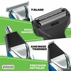 Wahl  Steel Lithium Ion 2.0+ Slate Beard Trimmer for Men - Electric ...