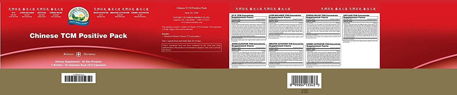 Nature's Sunshine TCM Vitamin Pack, Yang (Positive), 30 Day | Vitamin Packs for Men and Women Containing 7 Chinese Herbal Formulas and Vitamins