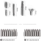 LFDHSF Screwdriver Set, 100pcs Screwdriver Security Bit Set, Torx Tamper Screws Hex Key Phillips Slotted Tri-Wing Car Repair Screwdriver Hand Tool Kit for Home Automotive