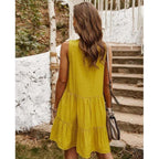 bohemian sleeveless elegant dress