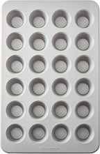 KitchenAid Nonstick Mini Muffin Pan, 24-Cup, Silver