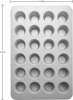 KitchenAid Nonstick Mini Muffin Pan, 24-Cup, Silver