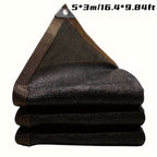 Sun Shade Cloth, Dense Shading Heat Insulation Net, Shading Cloth, Sun And Snow Protecting For Balcony, Courtyard, RV Camping, Black