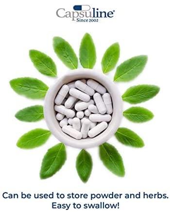 Capsuline - Size 1 Clear Empty Gelatin Capsules - 50000 Count - Manufactured in North & South America - Kosher & Halal Certified - Pill Capsules
