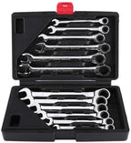 Hand Tools Set Hand Tool Set 12 Pcs Ratche Wrench Set Torque Socket Spanner 8-19mm Ratcheting Wrench Spanners Garafor Auto Car Repair Tools (Size : Fixed Head)
