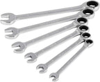 YUOP Hand Tool Set 12 Pcs Ratche Wrench Set Torque Socket Spanner 8-19mm Ratcheting Wrench Spanners Garafor Auto Car Repair Tools (Size : Flexible Head)