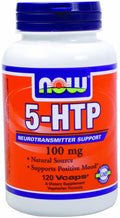 Now Foods 5-HTP 100 mg - 120 Vcaps 8 Pack