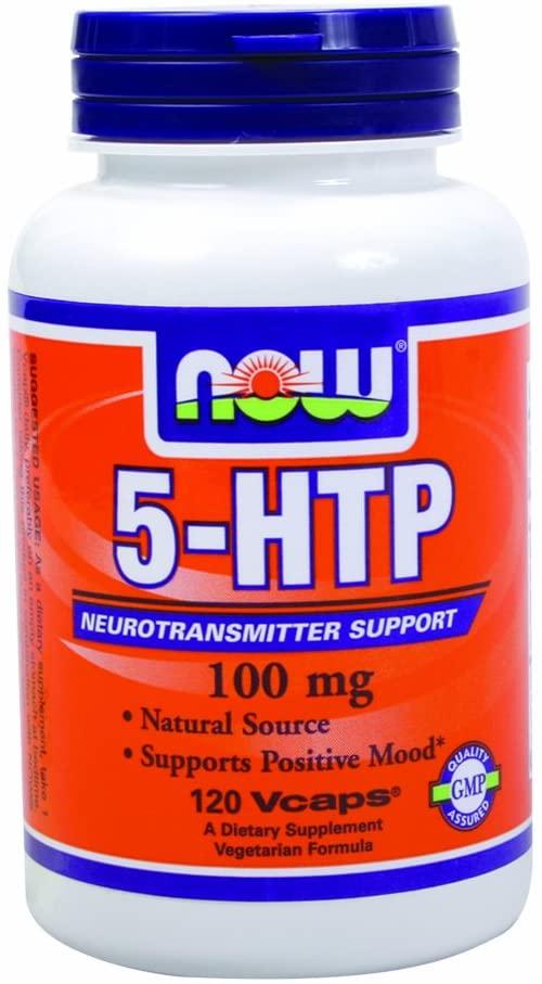 Now Foods 5-HTP 100 mg - 120 Vcaps 8 Pack